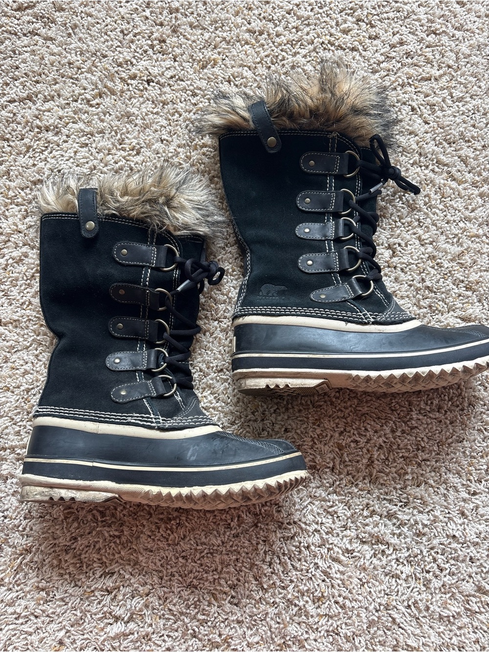 Sorel Joan of Arctic Boots Black Sz 7